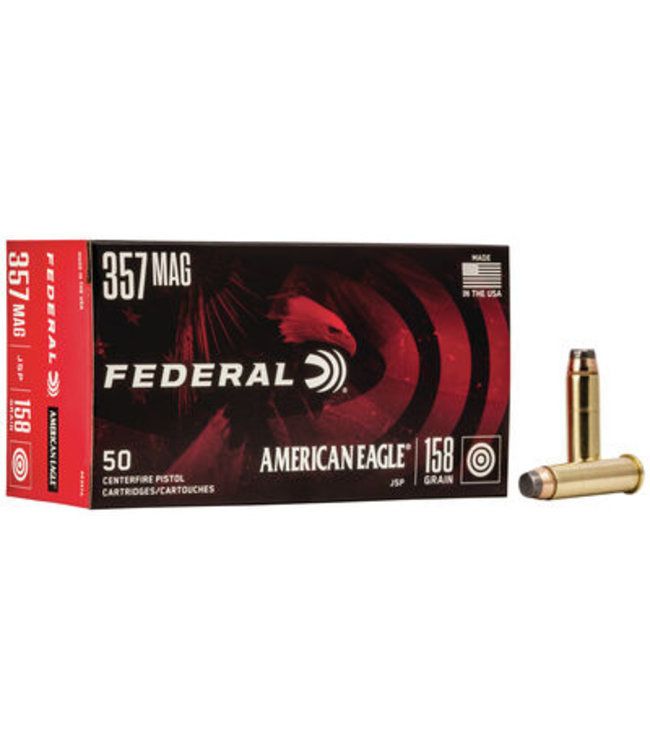 Federal American Eagle Pistol Ammo 357 Mag 158Gr 50Rnd JSP
