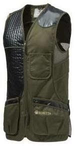 Beretta Eco Leather Sporting Vest Dark Olive XXXL