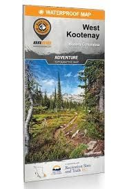BRMB West Kootenay BC Waterproof Map