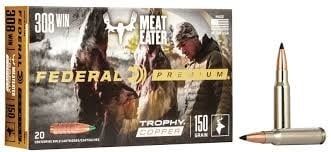 Federal Premium MeatEater Trophy Copper 308 Win 150GR Federal Premium MeatEater Trophy Copper 308 Win 150GR