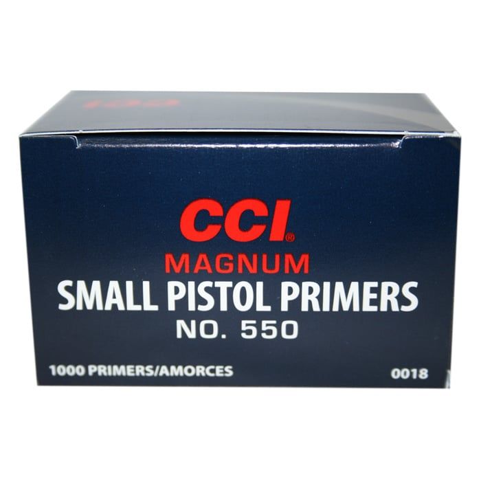CCi Small Pistol Primers Magnum # 550 100ct