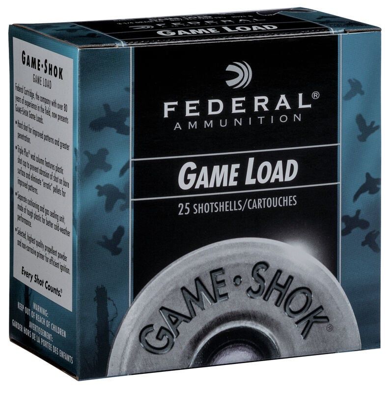 Federal Game-Shok Upland Game Shotshell 12 GA 6 10z 1290FPS 25rds