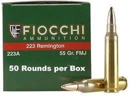 Fiocchi .223 Remington 55gr FMJ 50ct