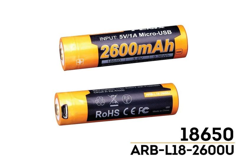 Fenix ARB-L18 2600U mAh 18650 Li-ion Battery