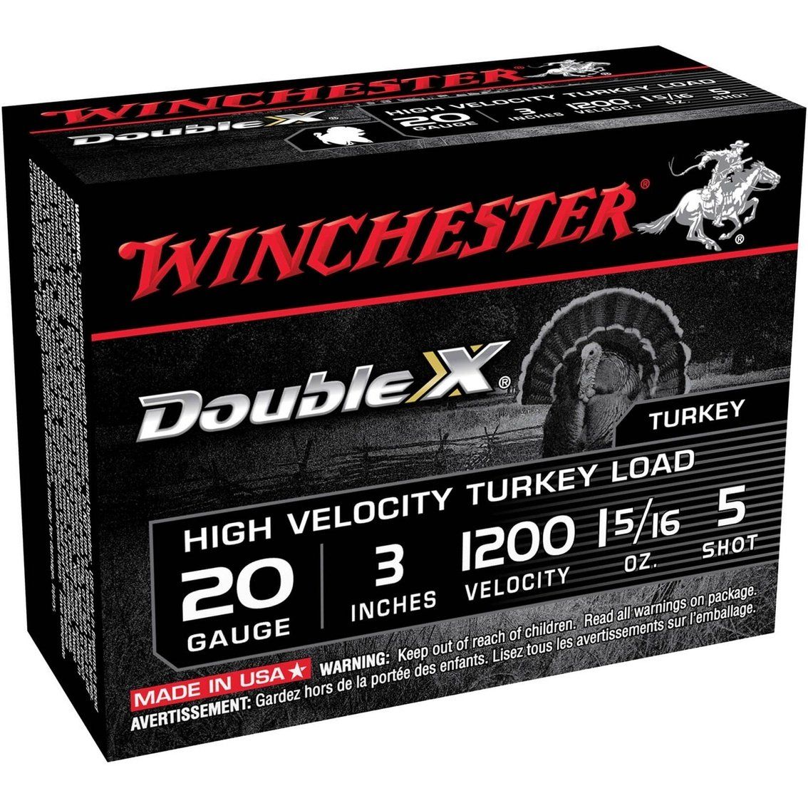 Winchester 20GA 3" #5 Turkey Load 1200 Velocity