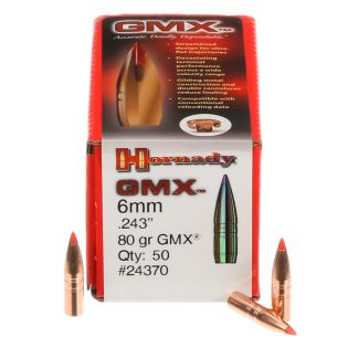 Hornady 80gr GMX  .243 DIA 6mm 50ct