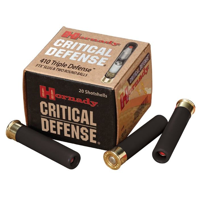 Hornady #86238 Triple Defense Shotshell 410 GA 2-1/2" No. 41 Cal 720 fps 20 Rnd per Box