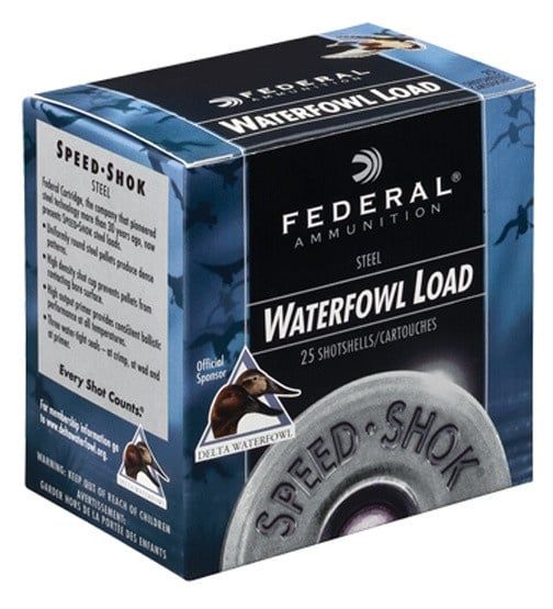 Federal Speed Shok Waterfowl Shotshell 20GA 3" 2 Shot 1550FPS 25ct
