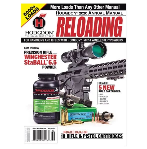 Hodgdon Annual Reloading Manual 2020