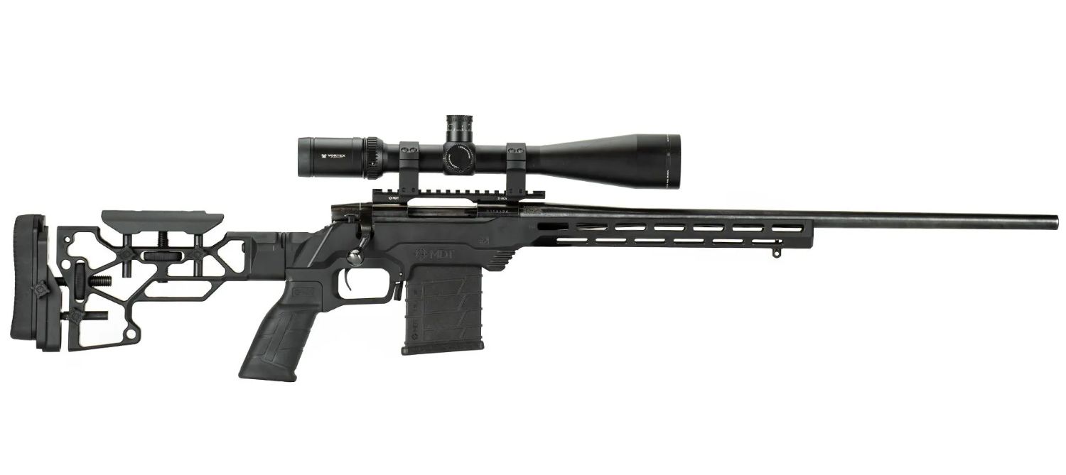 MDT LSS-XL Gen2 Chassis System Remington 700 SA Right Handed Fixed Interface Cerakote Black