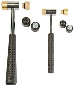 wheeler Master Gunsmith Interchangeable Hammer Set ( 2 Hammers 8 Heads )