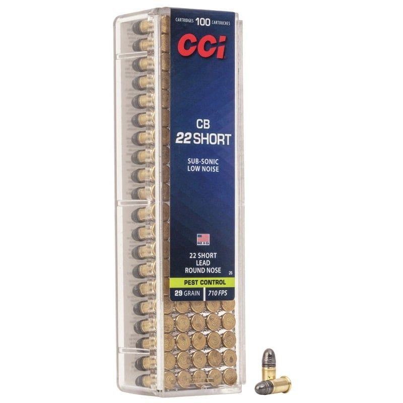 CCI 22 CB Short Low Noise 29GR Pest Control
