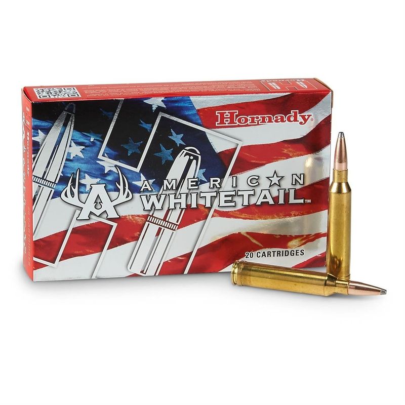 Hornady American Whitetail Rifle Ammo 7mm Rem Mag 154 GR Interlock