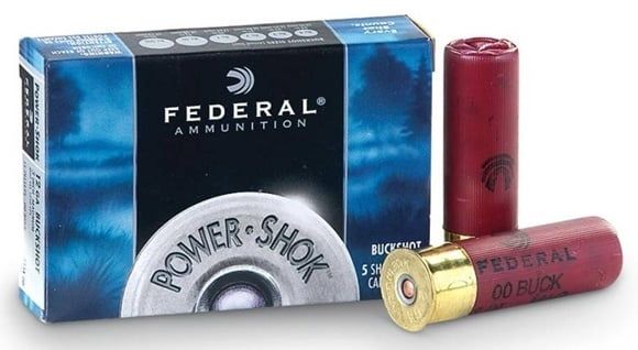 Federal Power-Shok Shotgun Ammo 12GA 2-3/4" 1325FPS 5rds #00