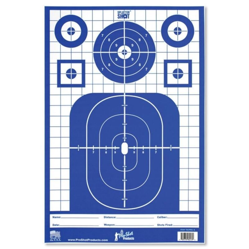 Pro-Shot Tactical Precision Target Blue 8 Pack