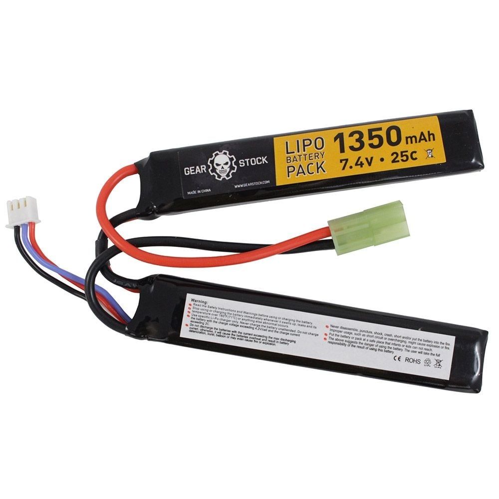 Gear Stock 7.4V 25C 1350mAH Nunchuck LiPo Battery