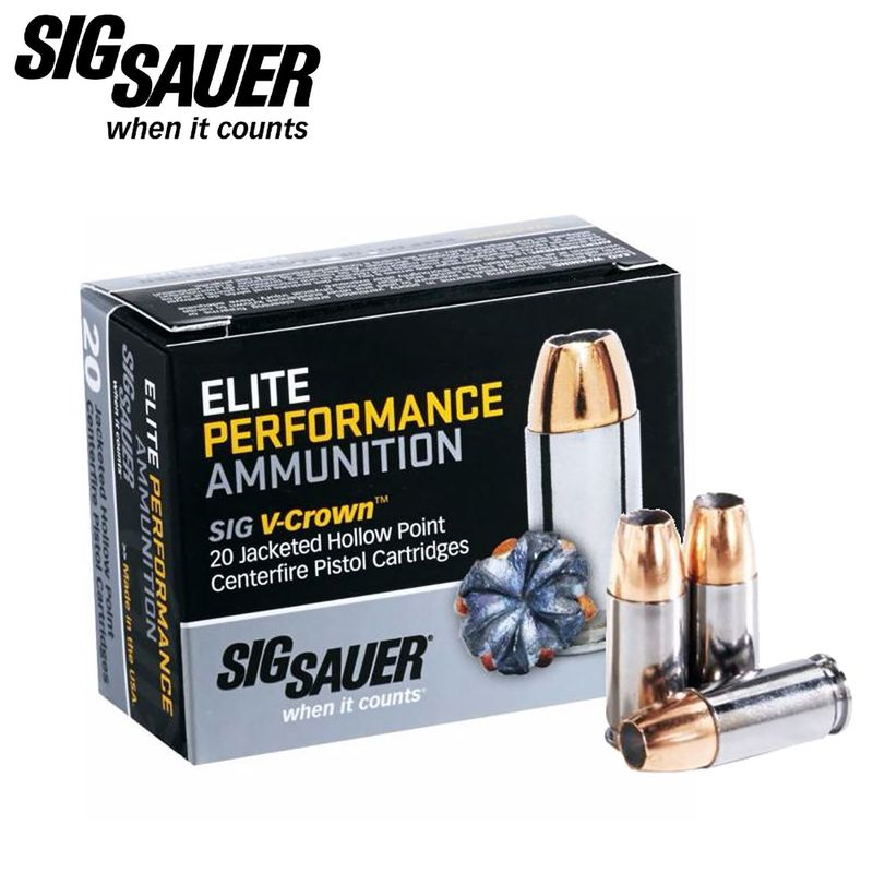 Sig Sauer Elite V-Crown Performance Pistol 124 Gr 1189  FPS 20 Rounds
