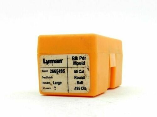 Lyman 2 Cavity .490DIA 50 Cal Round Ball Black Powder DC Mould