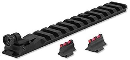Williams Ace in the Hole Sight Set with Picatinny Base Marlin Centerfire Lever Actions Aluminum Black