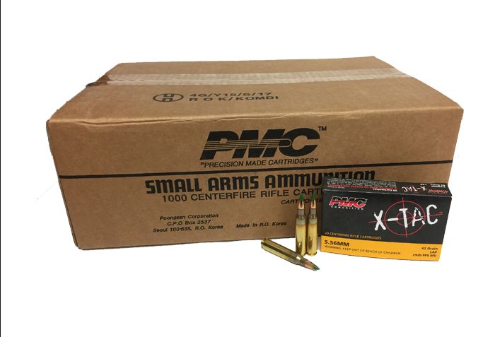 PMC 5.56x45mm 62GR Green Tip 1000rds