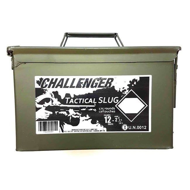 Challenger 12 GA 2 3/4" Tactical Slug 175ct Magnum