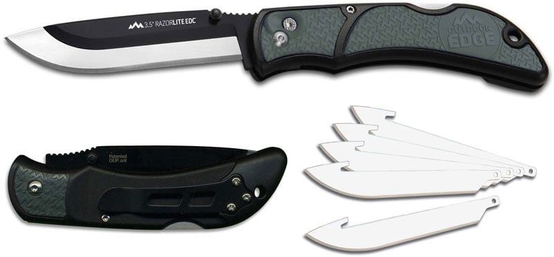 Outdoor Edge Razor Lite EDC Folding Knife 3 Blades