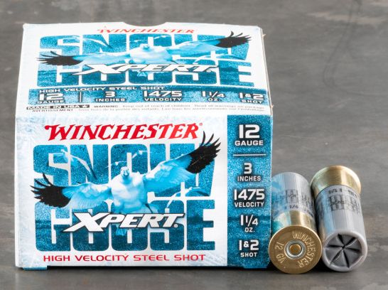 Winchester WXS12312 Xpert Snow Goose Steel Shotshell 12 GA, 3", 1+2 Shot, 1-1/4oz 1475 fps 25 Rnd