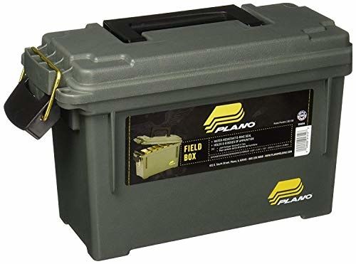 Plano 121202 Field/Ammo Box, Compact, 13.75" x 5.63" x 5.56", O.D. Green