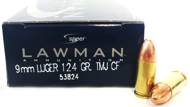 CCI 9mm Luger 124 GR TMJ CF Lawman Lead Free 50ct