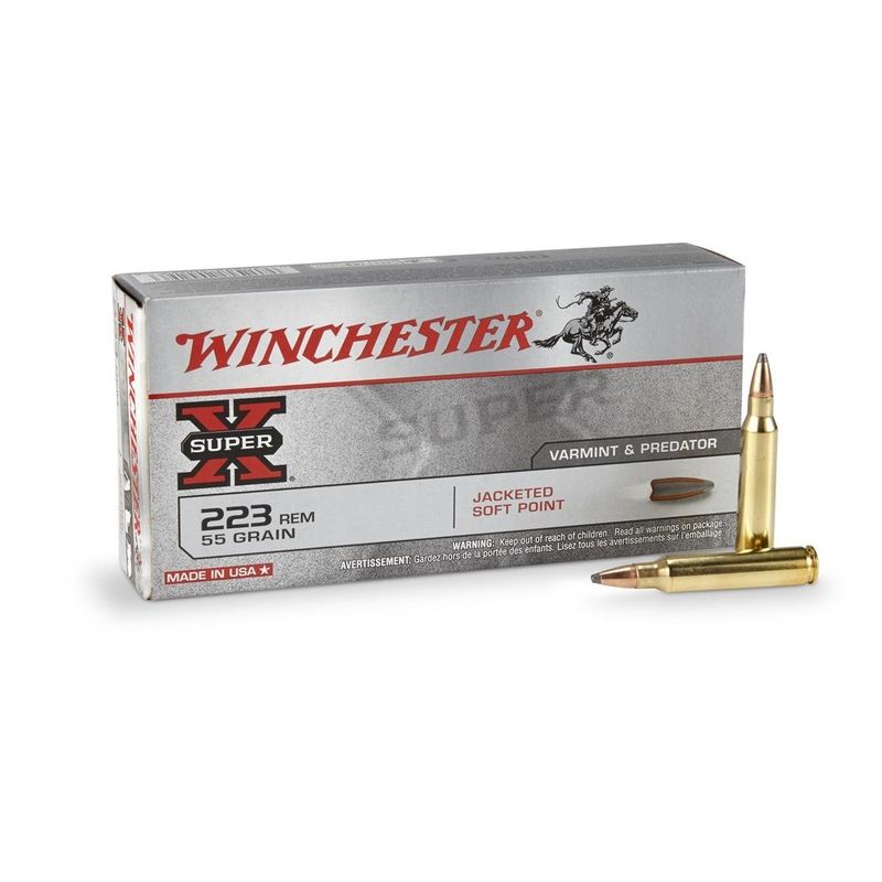 Winchester Super X 223 REM JSP 55 Grains 20ct