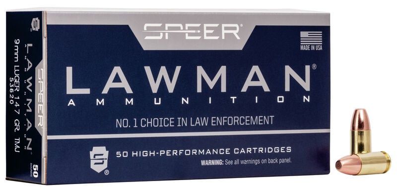 CCI 9mm Luger 147GR TMJ CF Lawman Lead Free 50ct