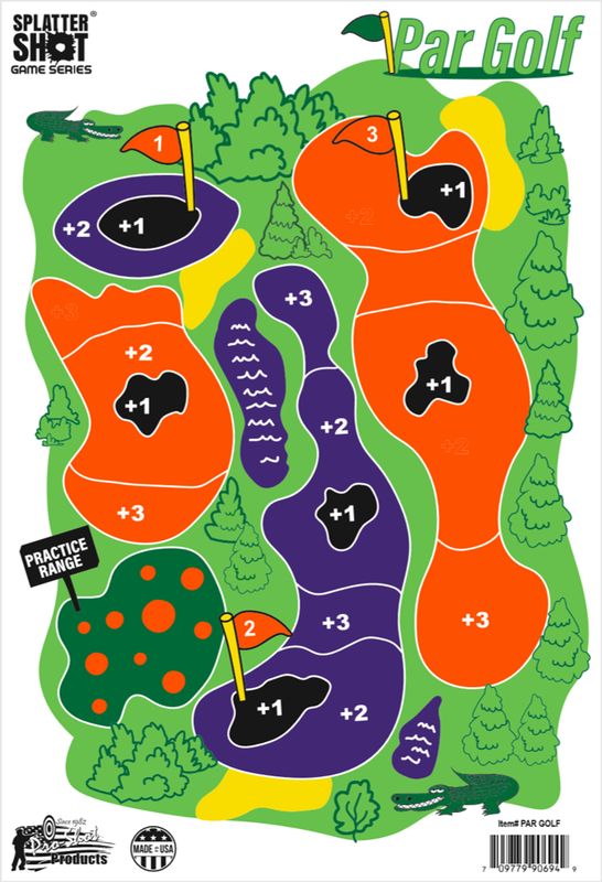 Pro-Shot Splatter Shot Game Series 12"X18" 8 Pack Golf