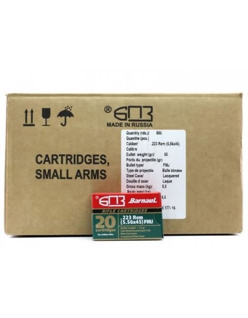 Barnaul .223 Rem 55GR SP 500 Rounds