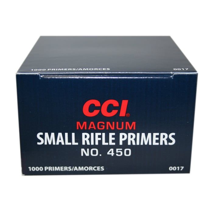 CCI Magnum Small Rifle Primers #450 1000 Rounds