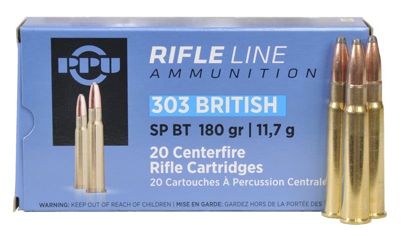 PPU .303 British SP BT 180 GR 20 Rounds