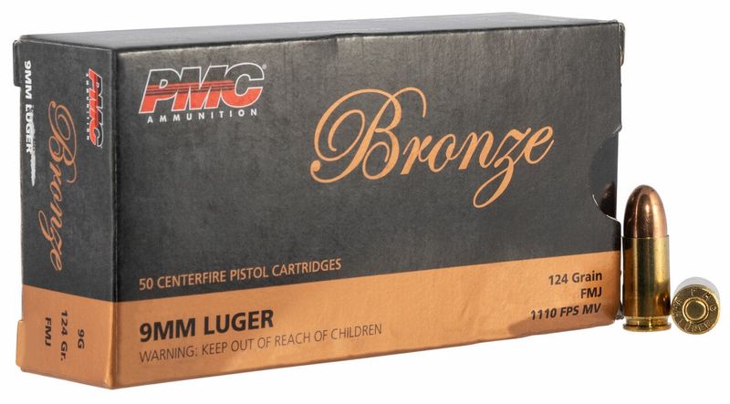 PMC 9mm 9x19 Luger 124GR FMJ 50 Rounds