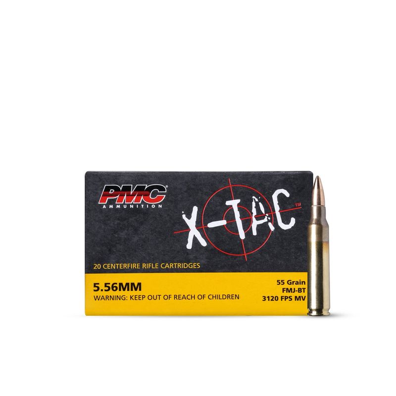 PMC 5.56x45 55GR FMJ-BT 100 Rounds Battle Pack