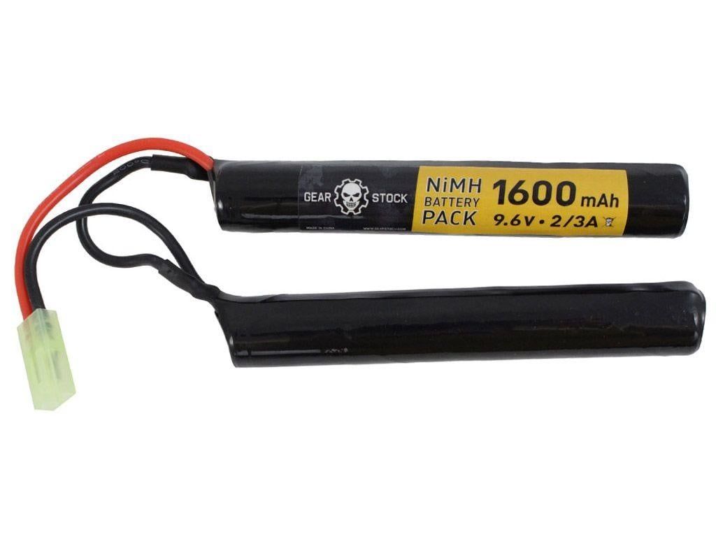 9.6V 1600mAh NiMH Airsoft Nunchuck Battery