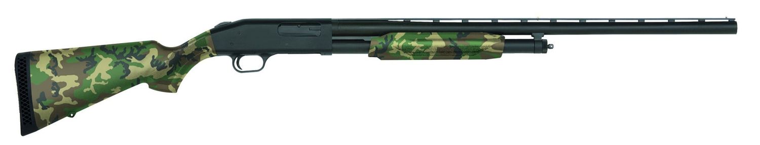 Mossberg 56425 500 Field Pump Action Shotgun 12GA Woodland Camo Accu TBS