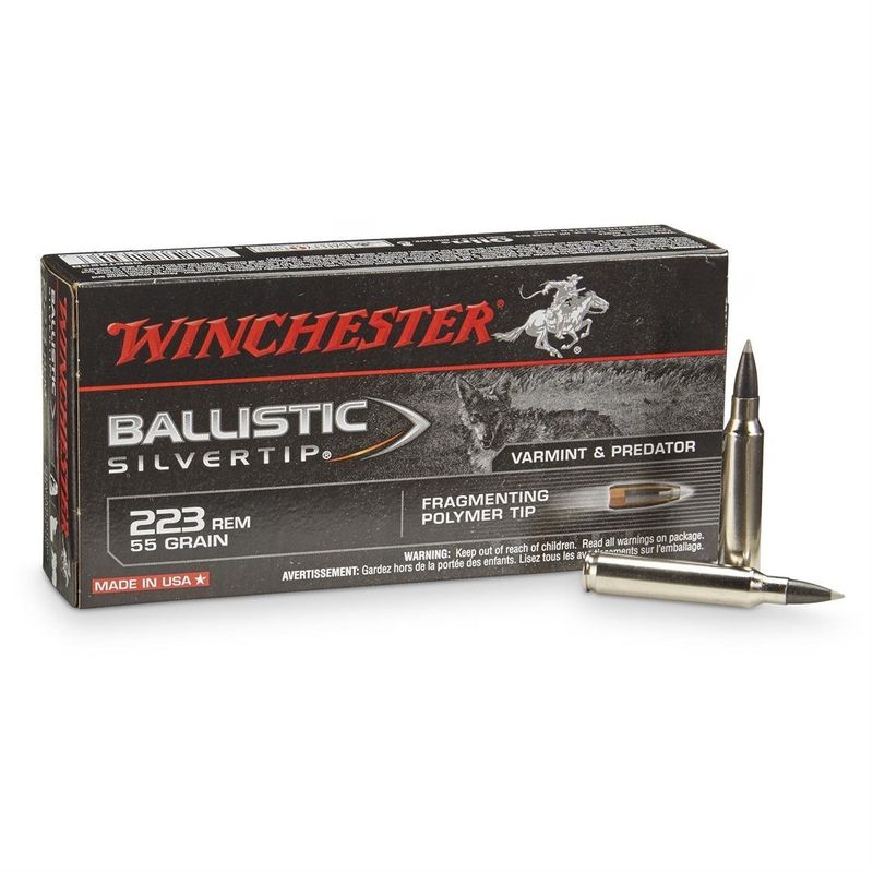 223 Rem 55 Grain Ballistic Silvertip 20 Rounds
