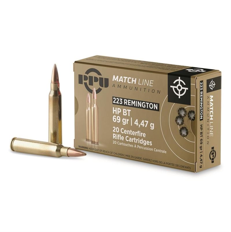 PPU Match 223 REM HP BT 69gr 20ct