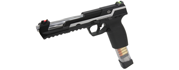 G&amp;G Piranha SL Black and Silver Airsoft Pistol