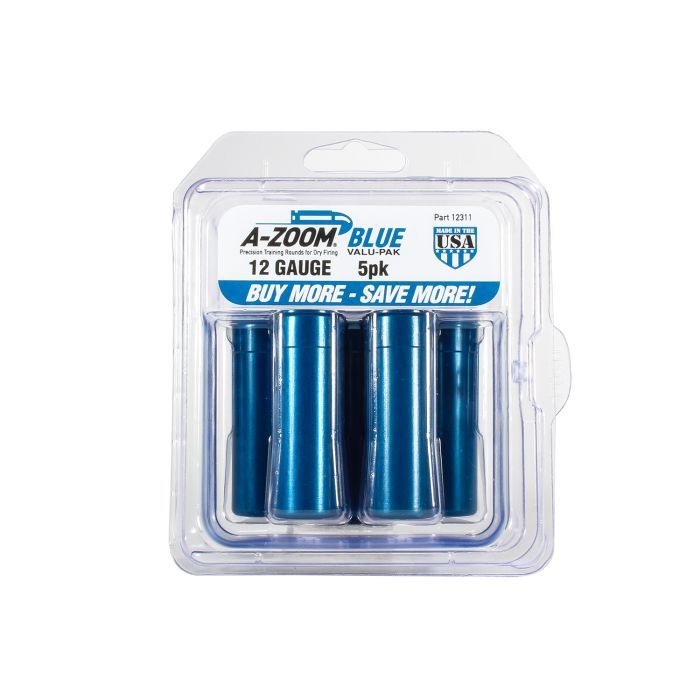 A-Zoom 12311 12GA Snap-Cap Blue ( 5PK)