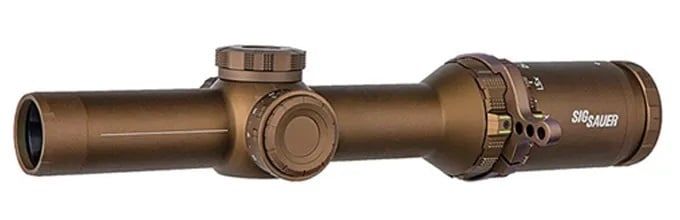 Tango6T 1-6x24mm 30mm SFP FL-6 Hellfire Illum Reticle 0.2 MRAD Capped Turret FDE