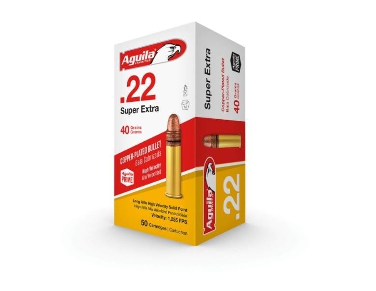 Aguila .22LR Super Extra HV SP 40GR 50 RDS Copper-Plated