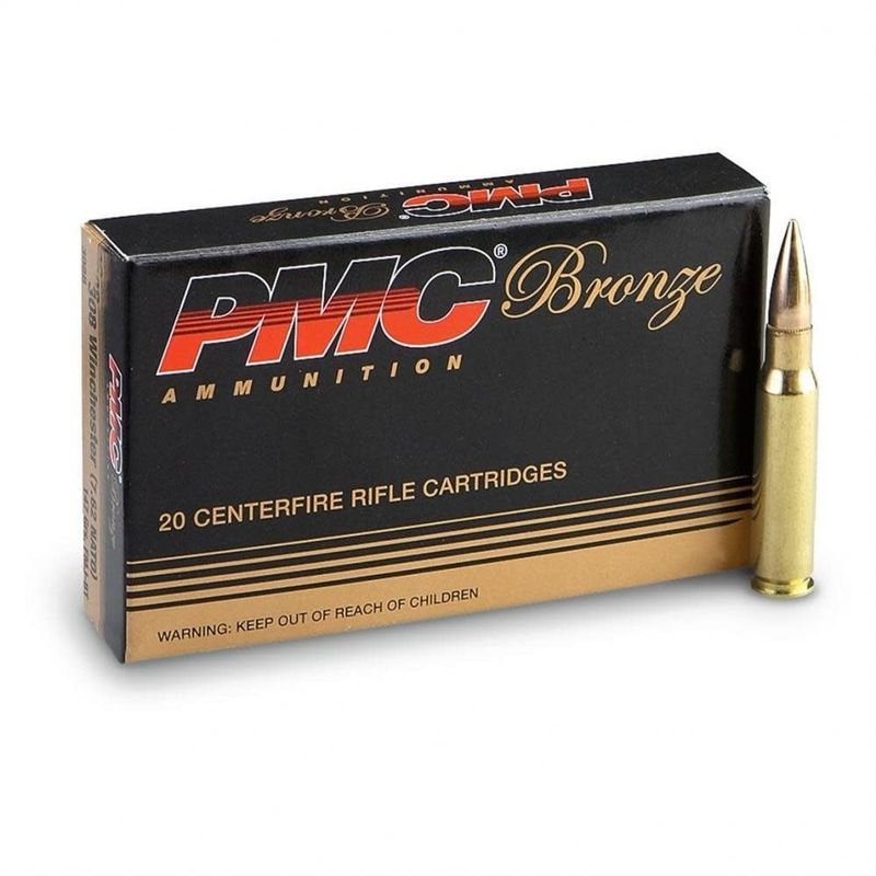 PMC 308 WIN 147 GR FMJ-BT BRASS 500RDS