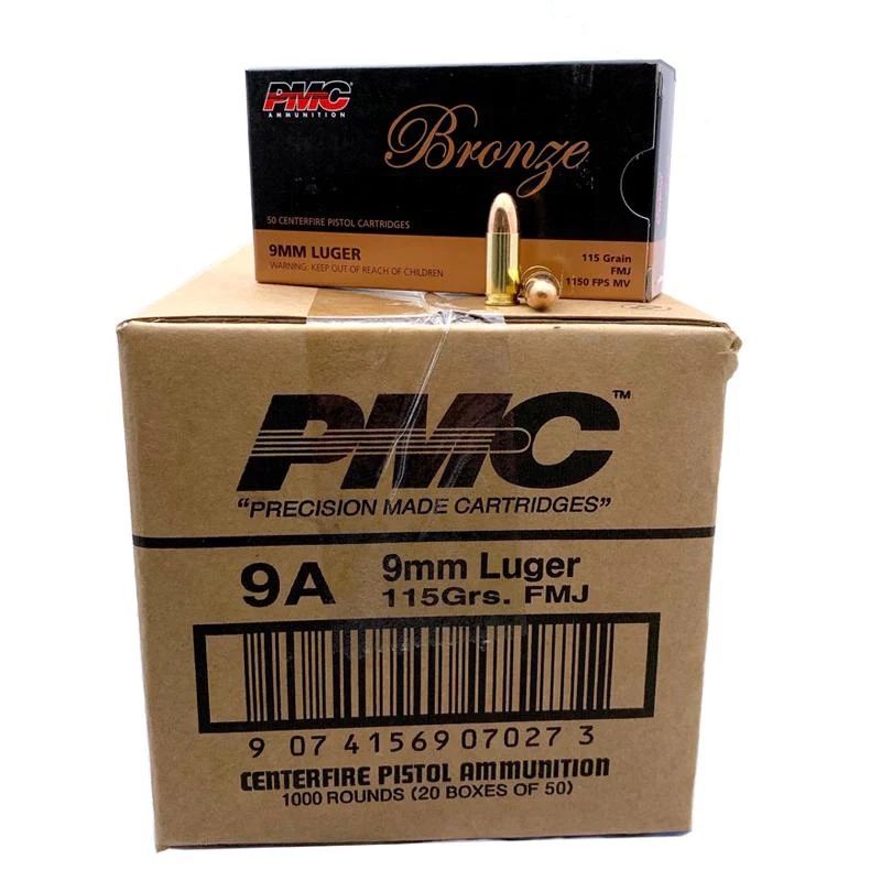 PMC 9A 9mm  115 GR FMJ 1000 rounds