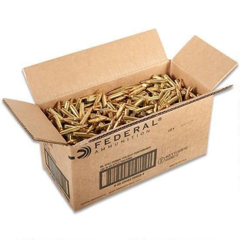 Rifle Ammo 223 REM FM 55GR Bulk 1000RDS