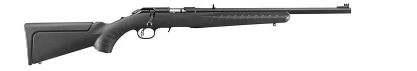 Ruger American Compact Bolt 22LR RH Satin Blued syn stk 10+1RDS adj trgr
