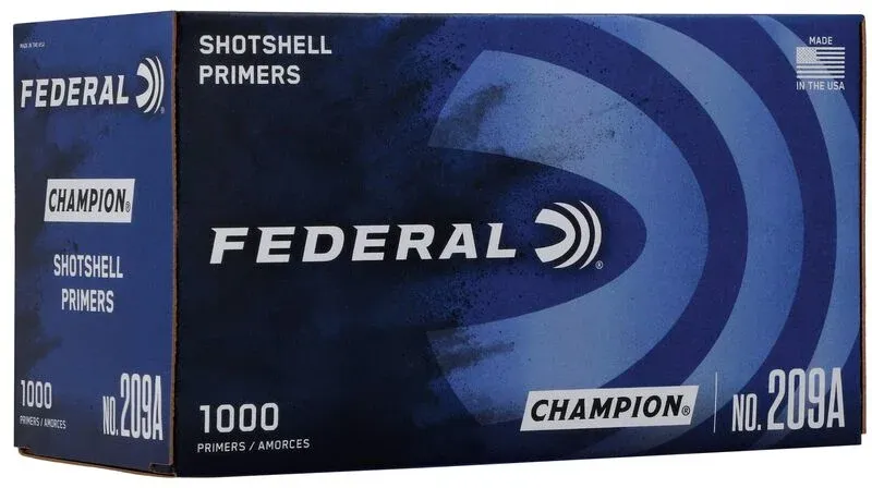 Federal Champion Shotshell Primers, No. 209A - 1000ct